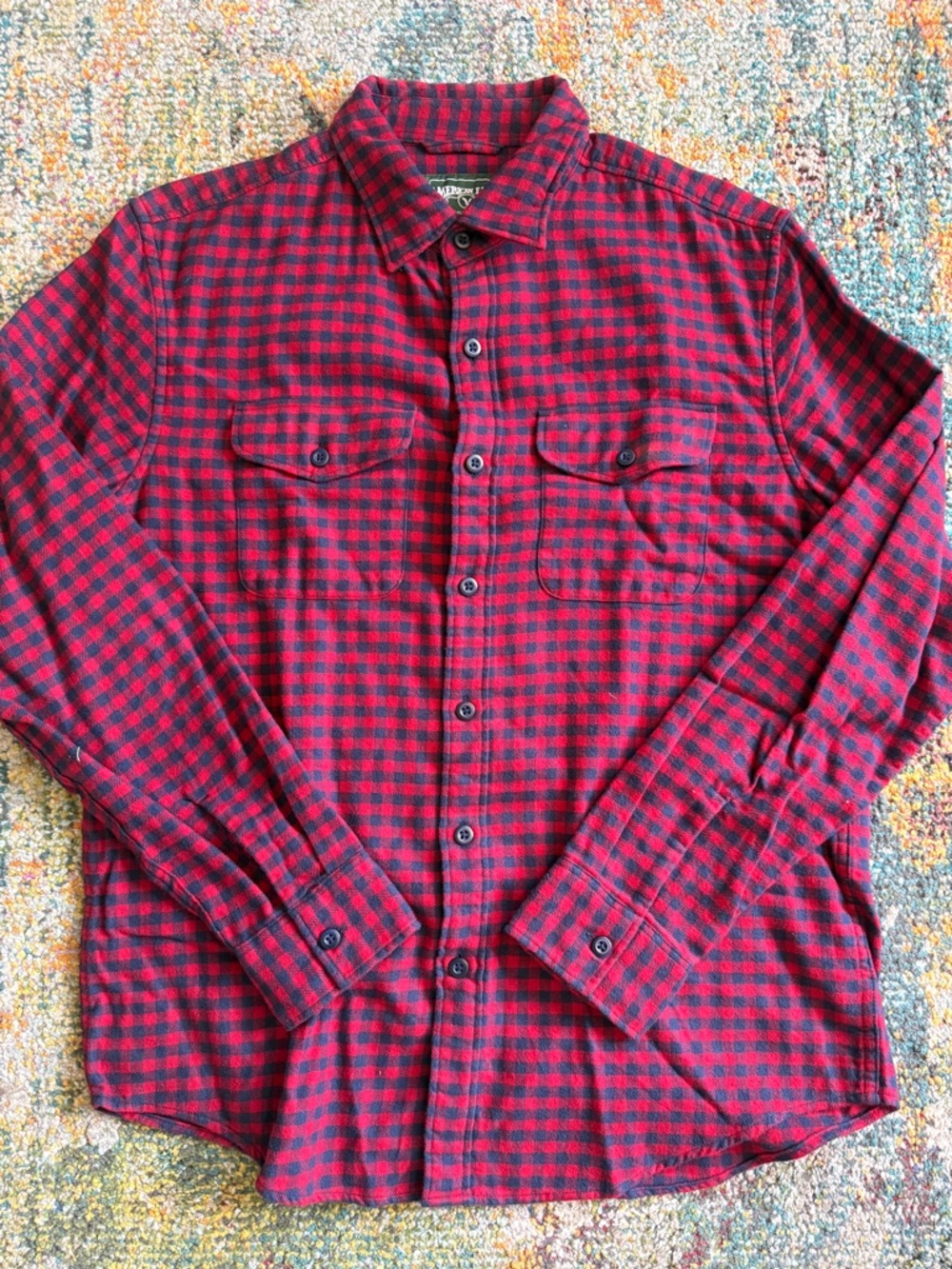 American Eagle Flannel Button Down Shirt